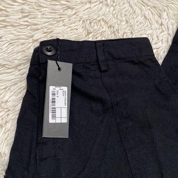 Motel Pants Flare Slit Gesta Trouser black Sz small 28 NWT - Picture 5 of 11